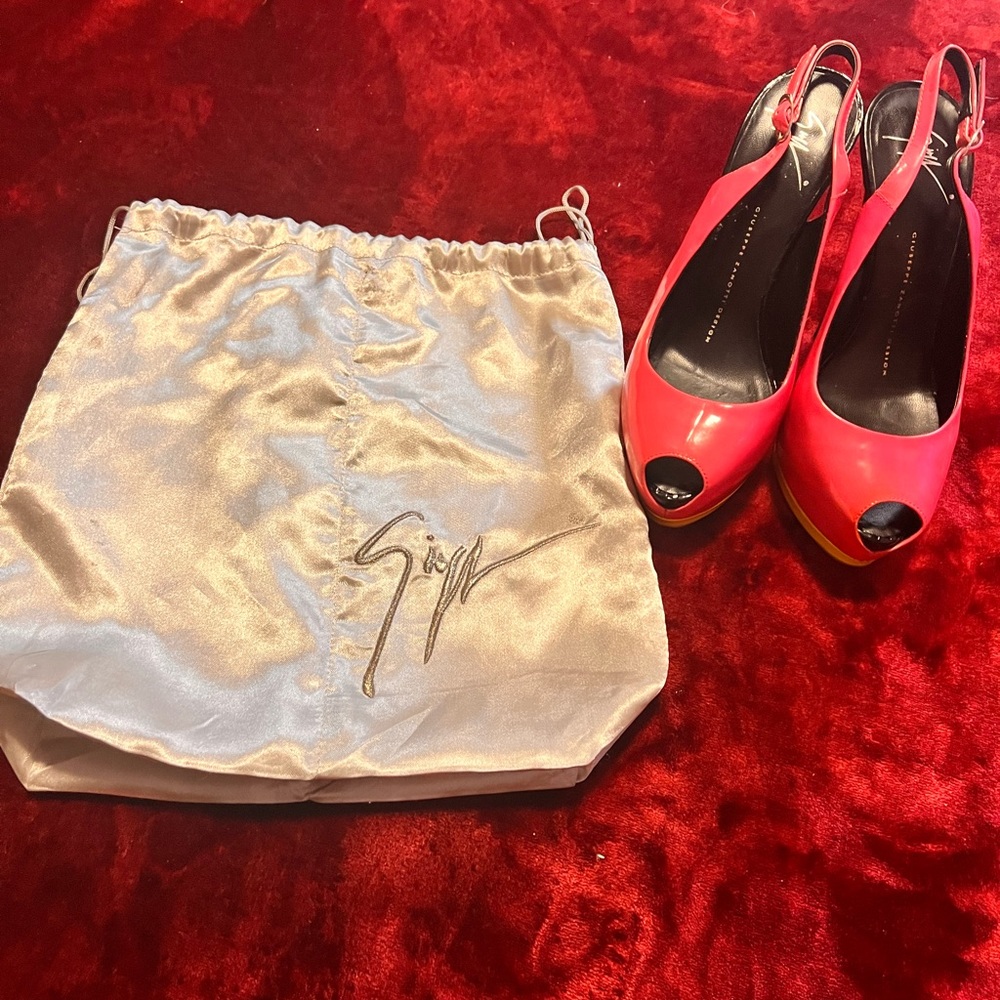 Zanotti neon high heels in limited design size 37
